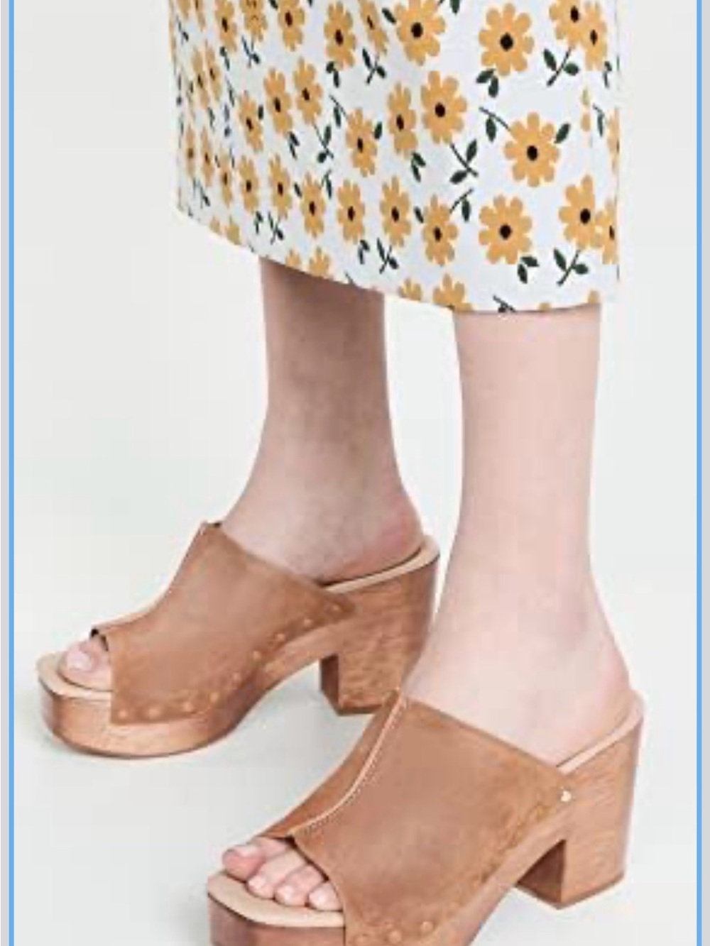 Sam Edelman Josselyn Suede Platform Heel Block Size 8